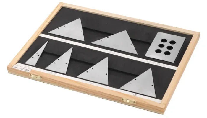 Juego Bloque patron angulares acero